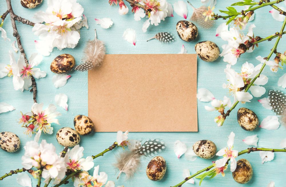 Spring greeting card concept