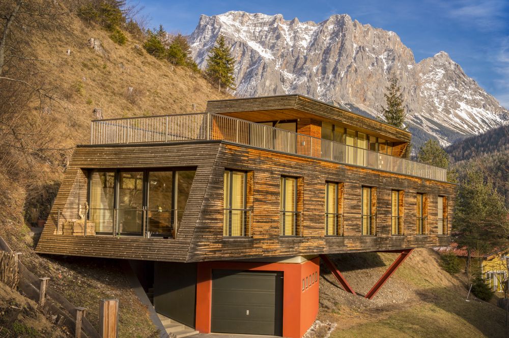 Mountain house with modern architecture