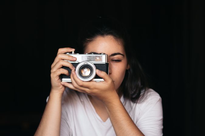 Taking Photos With Analog Camera
