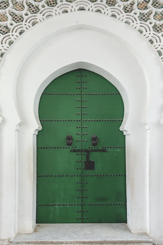 Green door in Tangier
