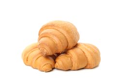 Pile of three croissants
