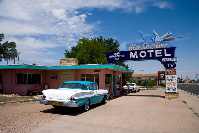 Blue Swallow Motel on Route 66 in Tucumcari, New Mexico