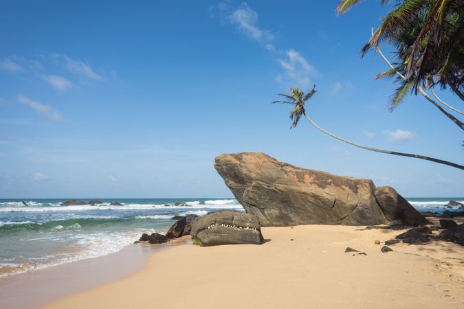 Idyllic scenery of sandy beach