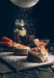 homemade carrot cake with oatmeal