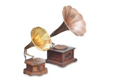 Vintage phonograph, record player, gramophone