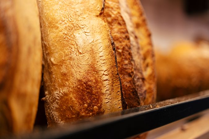 Detail shot of bread loaf