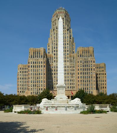 The McKinley Monument and Buffalo City Hall, Buffalo, New York