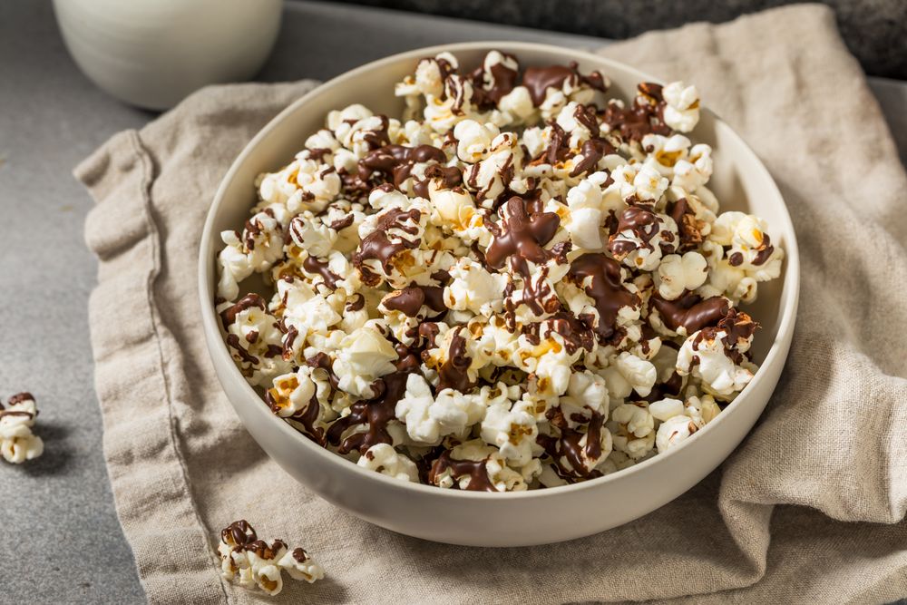 Homemade Chocolate Covered Popcorn