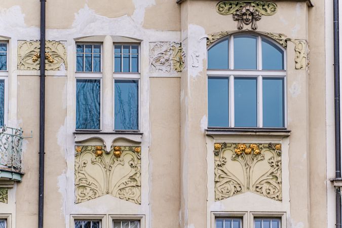 Decooration of the building in Old Prague