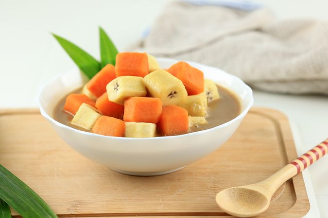 Kolak or Kolak Pisang Ubi is Indonesian Dessert, Popular during Ramadhan,