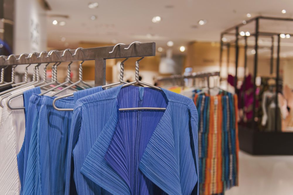 Interior view of women clothing store