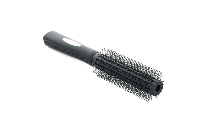 hair brush isolated on plain background