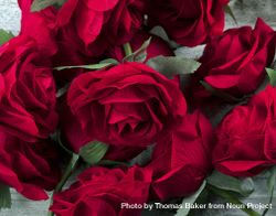 Filled frame of artificial dark red roses for love or romance occassions bDk8Q4