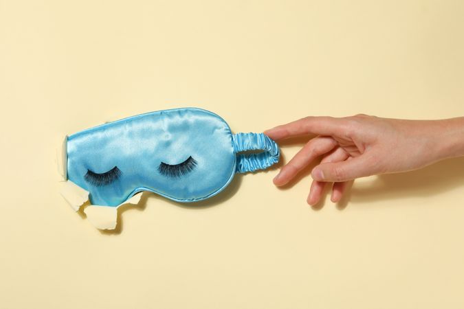 concept of cosmetology tools and beauty treatment, false eyelashes