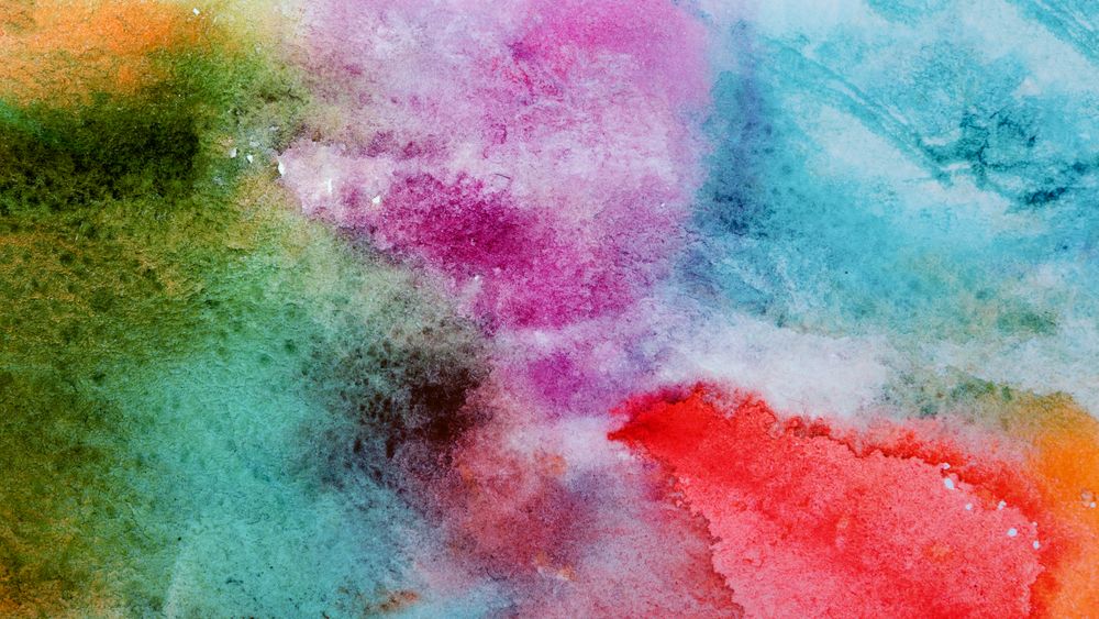 Abstract vibrant grunge watercolor background