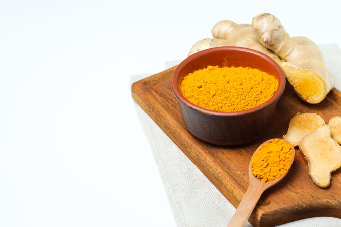 Fragrant seasoning - turmeric, one of the main ingredients in Indian curry