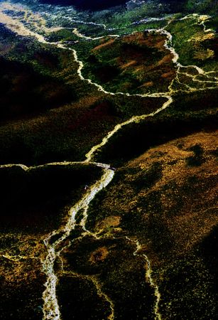 River vein in dark effect