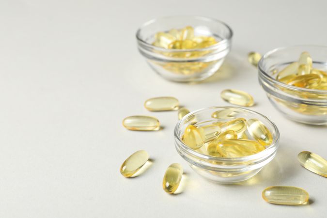 Immunity support capsules - Omega, health care concept