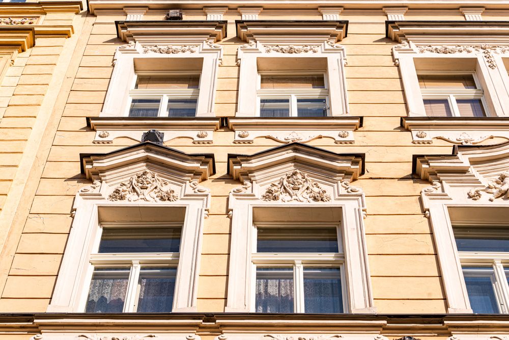 Decooration of the building in Old Prague