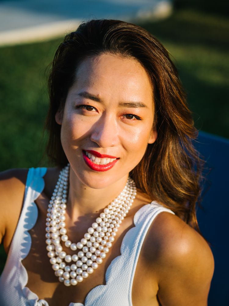 Portrait of a young elegant Chinese woman