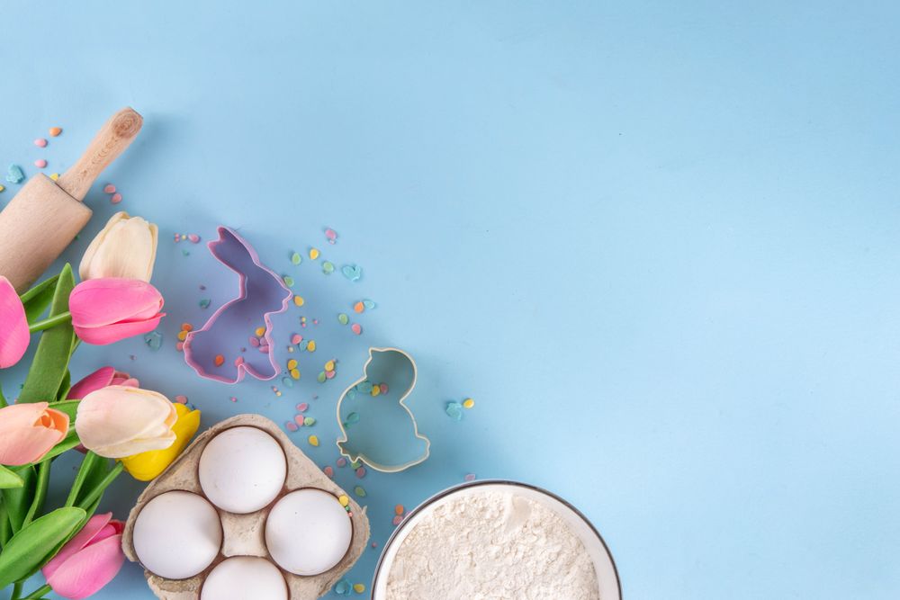 Easter baking background