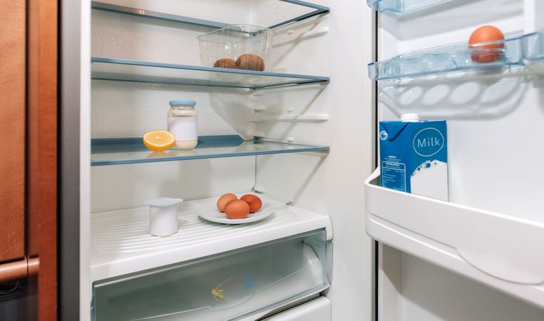 Fridge almost empty due a crisis