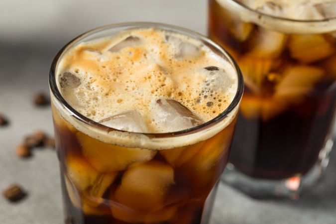 Cold Iced Americano Coffee
