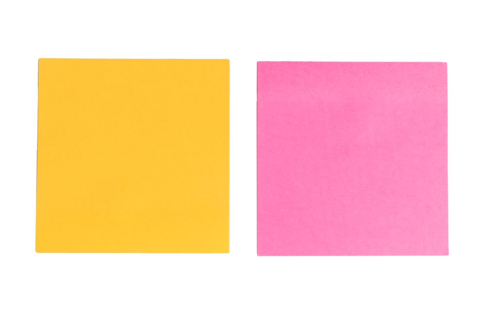 colorful empty notes