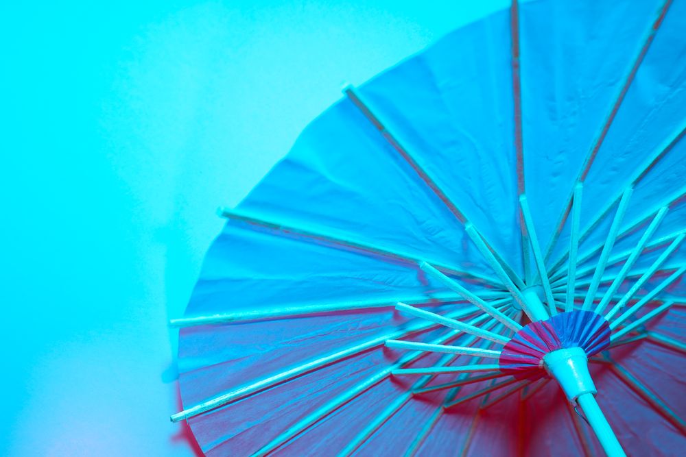 Traditional japanese umbrella, traditional japanese accessories concept