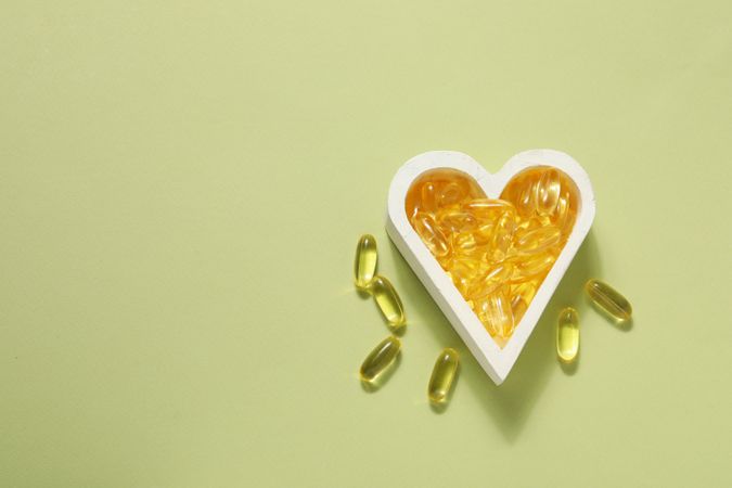 Immunity support capsules - Omega, health care concept