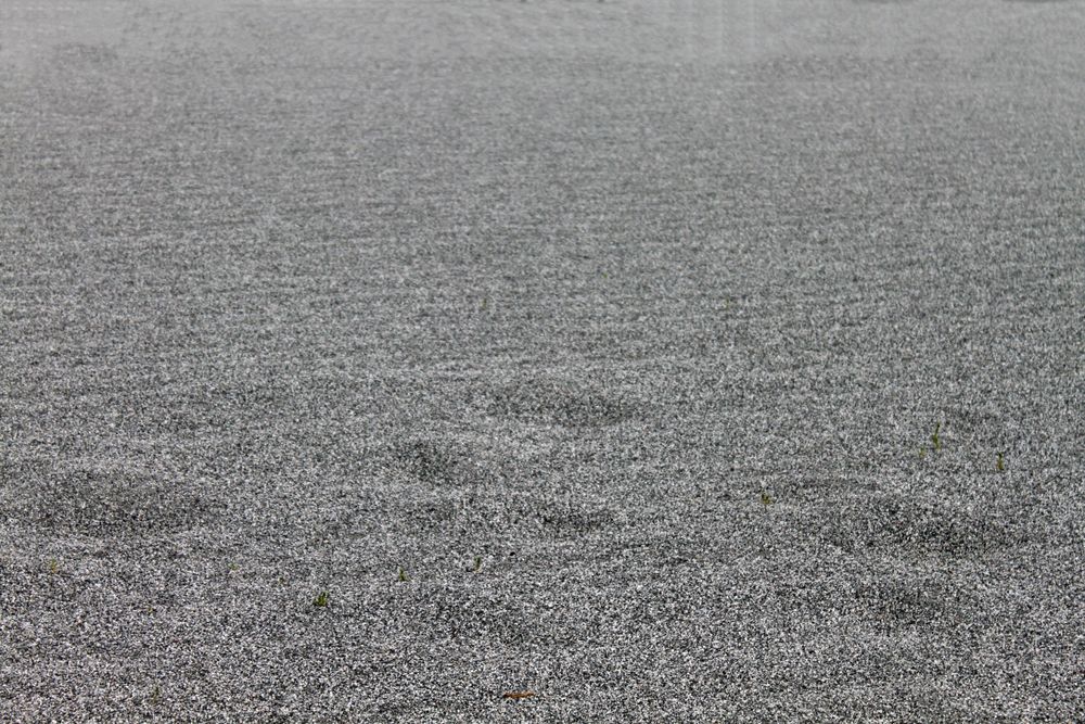 Smooth space of grey pebbles