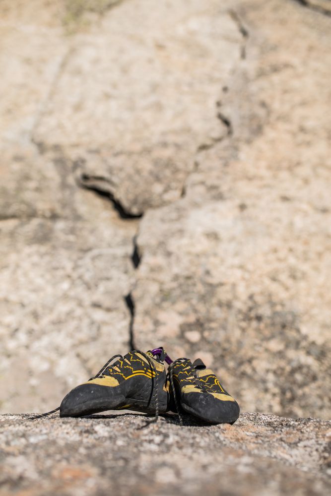 Climbing equipment ready to be used