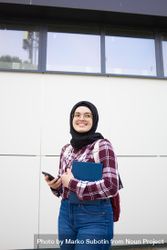 Portrait of female Muslim student 4NBVg4