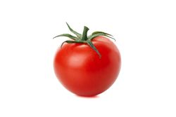 Fresh red tomato isolated on blank background