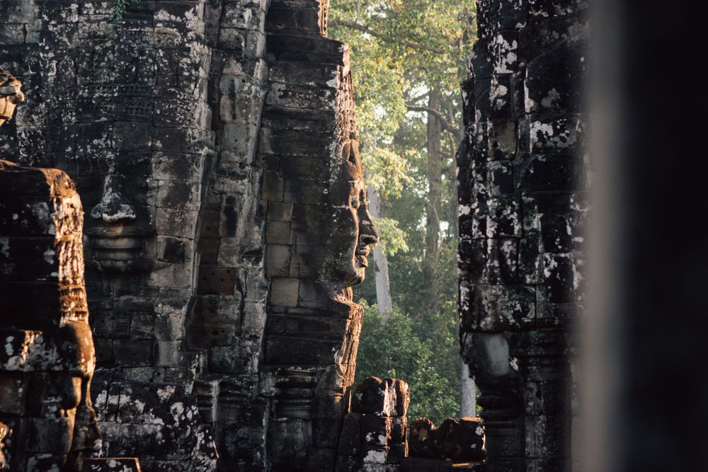Majestic ancient architecture of temple
