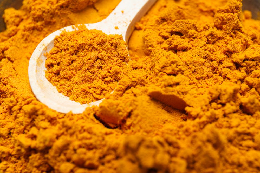 Fragrant seasoning - turmeric, one of the main ingredients in Indian curry