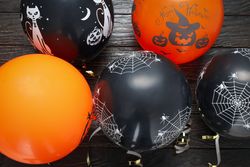 Concept of Halloween mood, Halloween vibes balloon