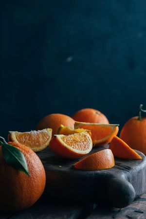 Fresh cut oranges