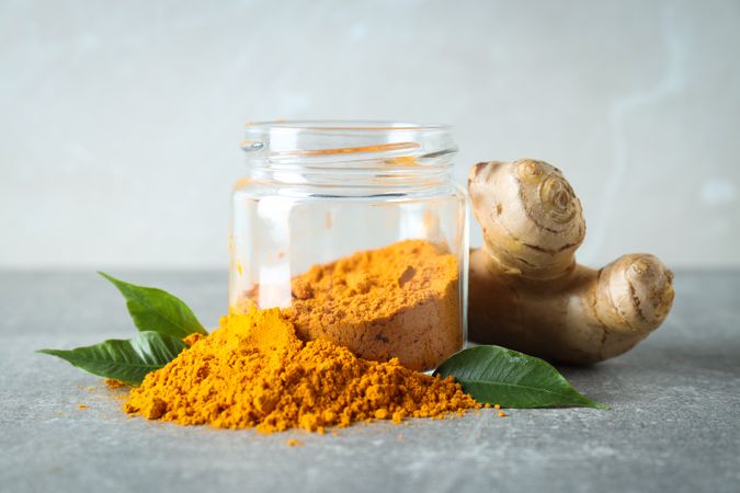 Fragrant seasoning - turmeric, one of the main ingredients in Indian curry
