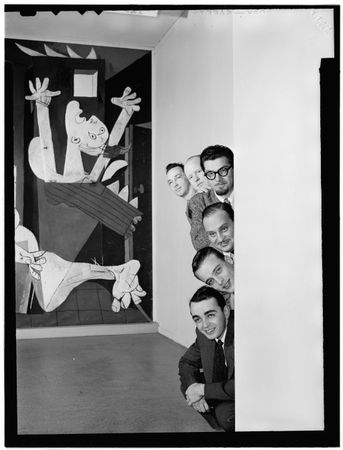 Portrait of Ralph Burns, Edwin A. Finckel, George Handy, Neal Hefti, Johnny Richards, and Eddie Saut