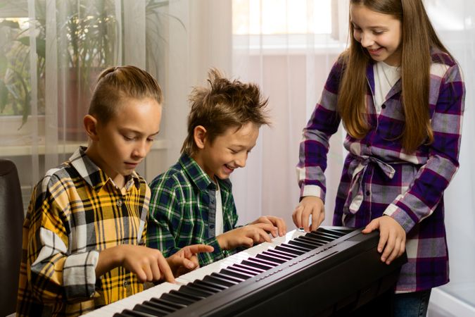 Joyful Piano Session With Kids