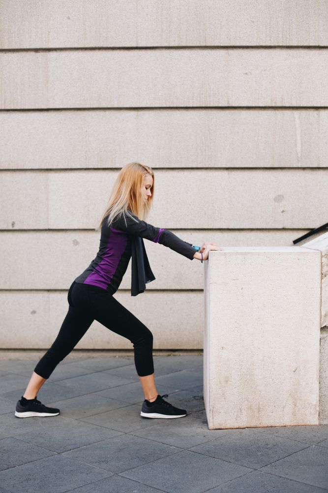 Woman doing some elongation exercises