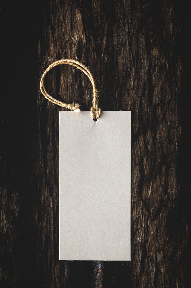 Cardboard labels for price or advertising