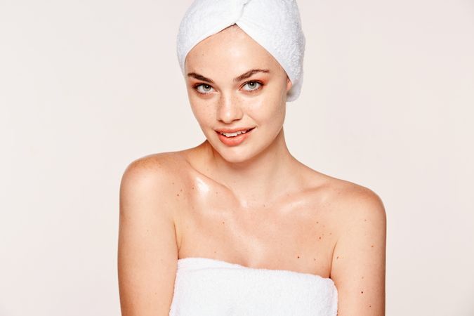 female with radiant body after cosmetic procedure