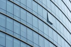 Modern office building facade