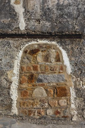 Set of stones in wall