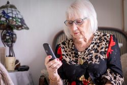 Woman with phone
