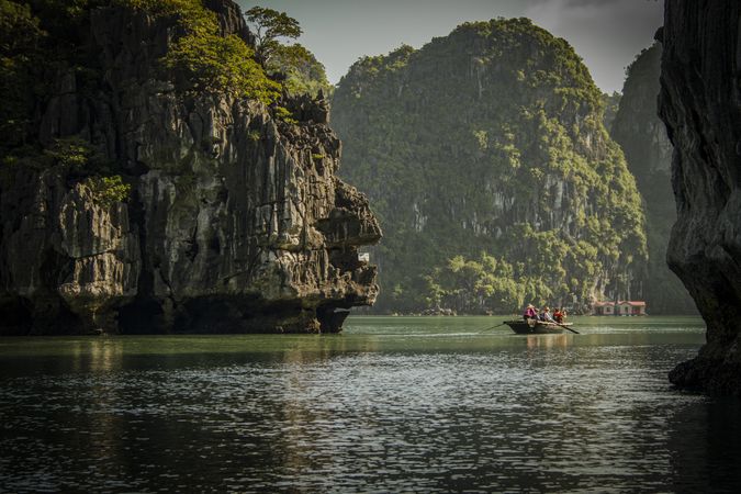 Traditional Boat in Ha Long Bay Vietnam