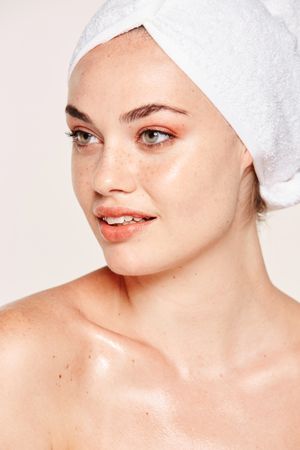 female with radiant body after cosmetic procedure