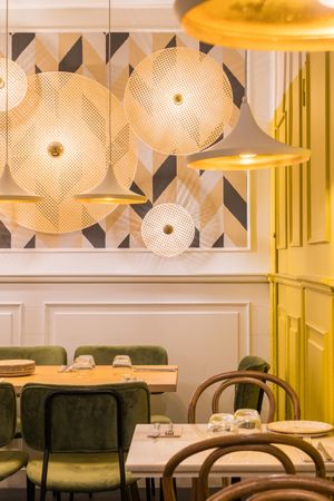 Stylish illumination lamps fixed to wall